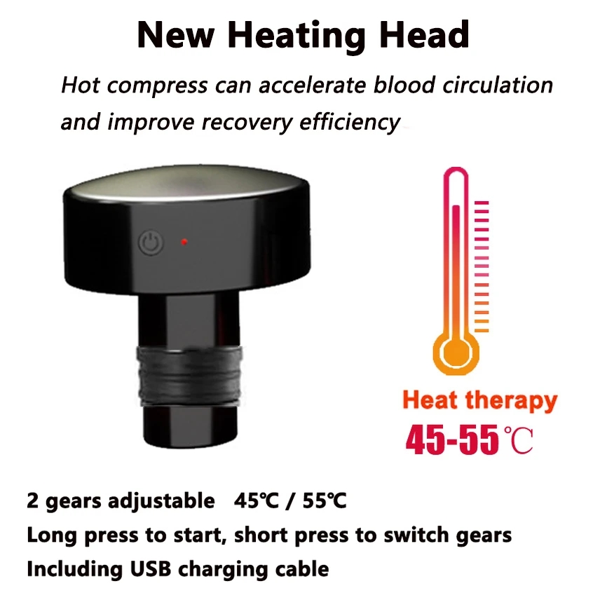 New Heat Fascia Gun Massage He - Health Wellness recension och pris