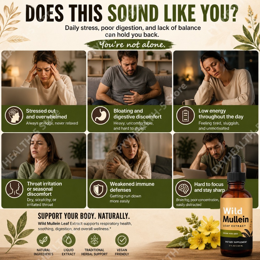 Wild Mullein Leaf Drops with G - Herbal And Wellness recension och pris