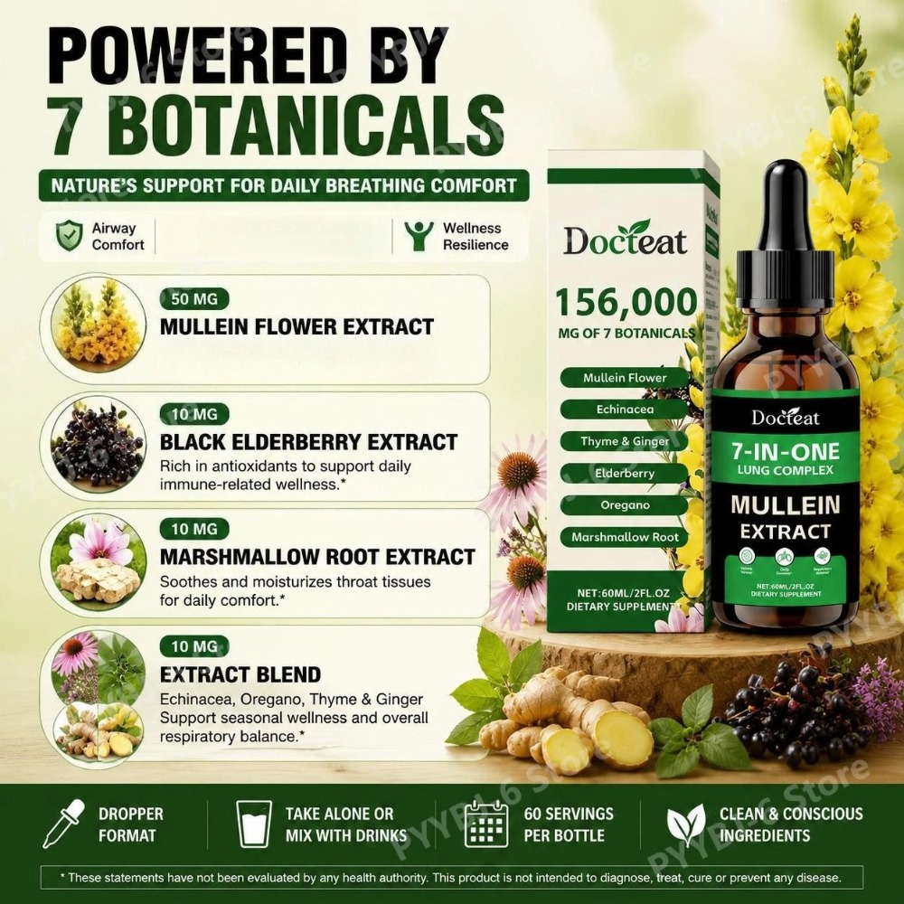 Docteat 7-in-1 Mullein Extract - Herbal And Wellness recension och pris